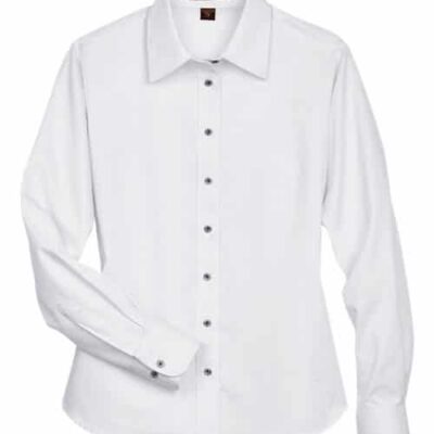 Women's Easy Blend™ Long Sleeve Twill Dress Shirt with Stain-Release