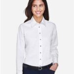 Women's Easy Blend™ Long Sleeve Twill Dress Shirt with Stain-Release
