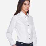 Women's Easy Blend™ Long Sleeve Twill Dress Shirt with Stain-Release