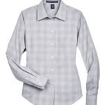 Women's Crown Collection® Glen Plaid Woven Dress Shirt