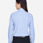 Women's Crown Collection® Glen Plaid Woven Dress Shirt