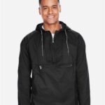 Unisex Packable Hooded Nylon Jacket