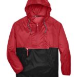 Unisex Packable Hooded Nylon Jacket