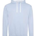 Unisex Midweight Varsity Contrast Hooded Sweatshirt