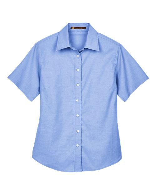 Women's Stain-Release Short Sleeve Oxford Shirt