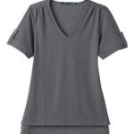 Women's CrownLux Performance® Plaited Rolled Sleeve Shirt