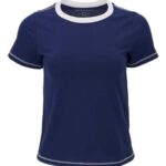 Women's Contrast Stitch Baby Tee