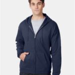 Unisex EcoSmart® Full-Zip Hooded Sweatshirt