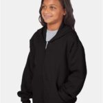 Youth EcoSmart® Full-Zip Hooded Sweatshirt