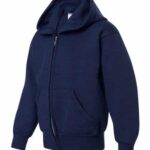 Youth EcoSmart® Full-Zip Hooded Sweatshirt