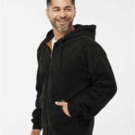 Men's Tall Crossfire Heavyweight Power Fleece Hooded Jacket with Thermal Lining