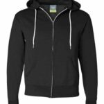 Unisex Lightweight Full-Zip Hooded Sweatshirt