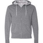 Unisex Lightweight Full-Zip Hooded Sweatshirt