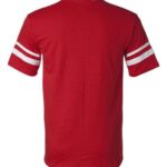 V-Neck Jersey with Striped Sleeves