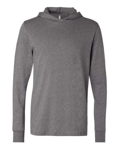 Unisex Jersey Hooded Long Sleeve Tee