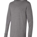Unisex Jersey Hooded Long Sleeve Tee