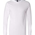 Unisex Jersey Hooded Long Sleeve Tee