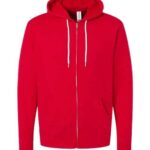 Unisex Lightweight Full-Zip Hooded Sweatshirt