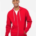Unisex Lightweight Full-Zip Hooded Sweatshirt