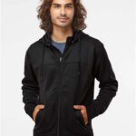 Unisex Poly-Tech Full-Zip Hooded Sweatshirt