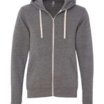 Unisex Triblend Sponge Fleece Full-Zip Hoodie Sweatshirt