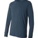 Unisex Jersey Hooded Long Sleeve Tee