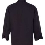 Ten Pearl Button Black Chef Coat