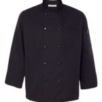 Ten Pearl Button Black Chef Coat