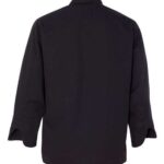Black Knot Button Chef Coat