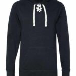 Unisex Jersey Sport Lace Hooded Pullover