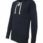 Unisex Jersey Sport Lace Hooded Pullover