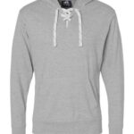 Unisex Jersey Sport Lace Hooded Pullover