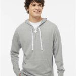 Unisex Jersey Sport Lace Hooded Pullover