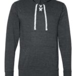 Unisex Jersey Sport Lace Hooded Pullover