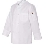 Eight Knot Button Chef Coat with Thermometer Pocket