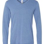 Unisex Long Sleeve V-Neck Tee