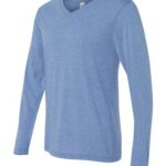 Unisex Long Sleeve V-Neck Tee