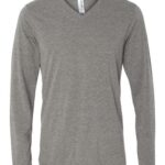 Unisex Long Sleeve V-Neck Tee