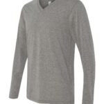 Unisex Long Sleeve V-Neck Tee