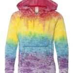 Girls’ Courtney Burnout V-Notch Hooded Sweatshirt