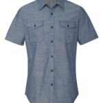 Men's Chambray Short Sleeve Shirt
