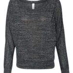 Women’s Flowy Off Shoulder Long Sleeve Tee