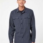 Men's Solid Flannel Shirt