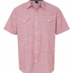 Men's Textured Solid Short Sleeve Shirt