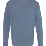Unisex Garment-Dyed Heavyweight Long Sleeve Pocket T-Shirt