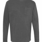 Unisex Garment-Dyed Heavyweight Long Sleeve Pocket T-Shirt