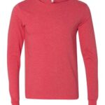 Unisex Jersey Hooded Long Sleeve Tee