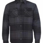Men's Quilted Flannel Shirt Jacket