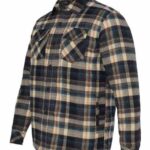 Men's Quilted Flannel Shirt Jacket