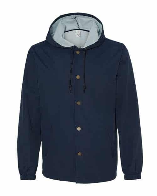 Men's Water-Resistant Hooded Windbreaker